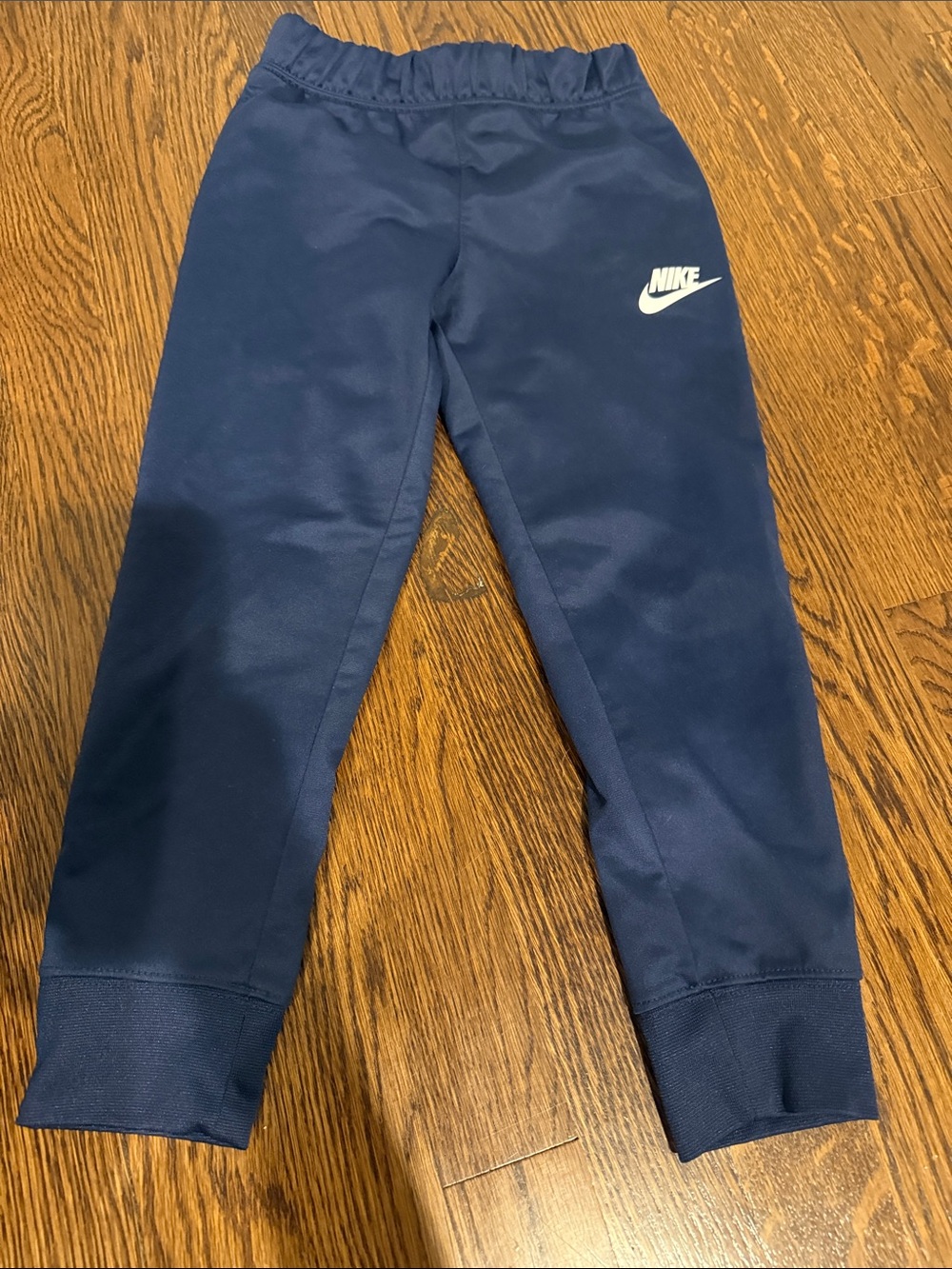 Nike Youth Navy Blue Joggers with White Swoosh